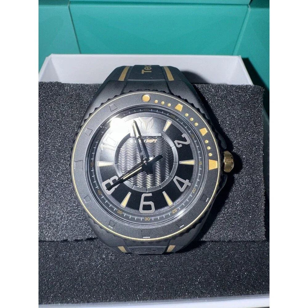 TechnoMarine Racing Legends 44mm Men’s Black and Gold Quartz Watch